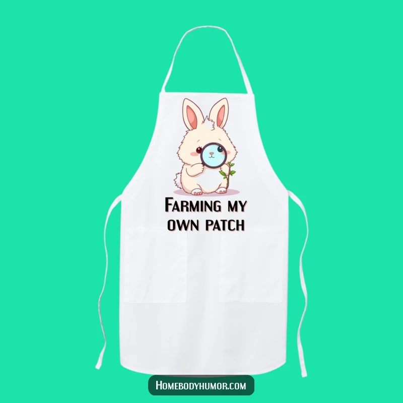 Funny Bunny Gardener Apron: Tend Your Garden with Hilarious Charm!