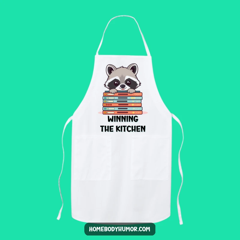 Funny Raccoon Board Game Apron - Cook and Play in Style