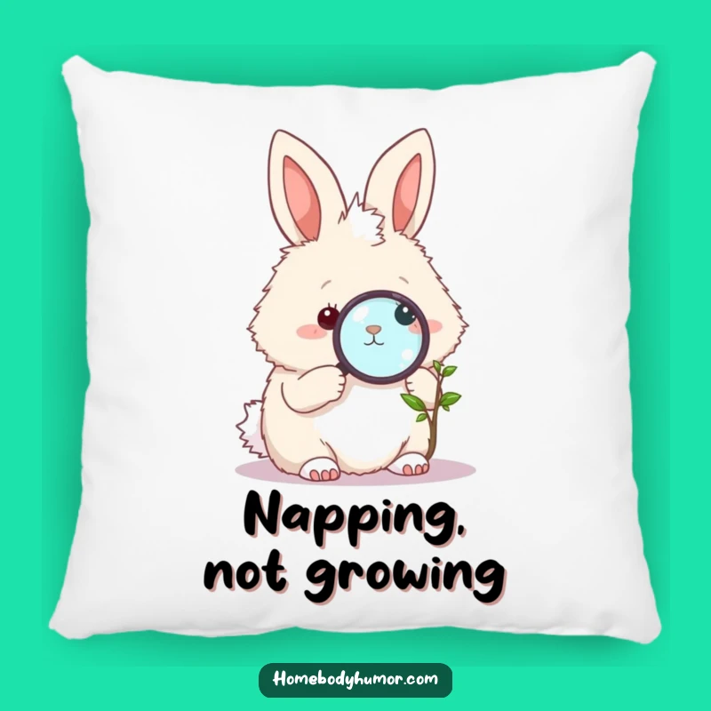 Funny Bunny Plant Pillow: Cozy Comfort with a Hilarious Nature Twist