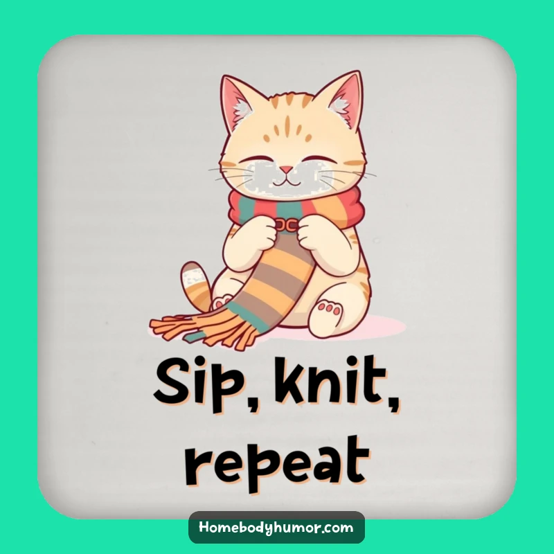 Funny Cat Coasters: Protect Surfaces with Crafty Humor!