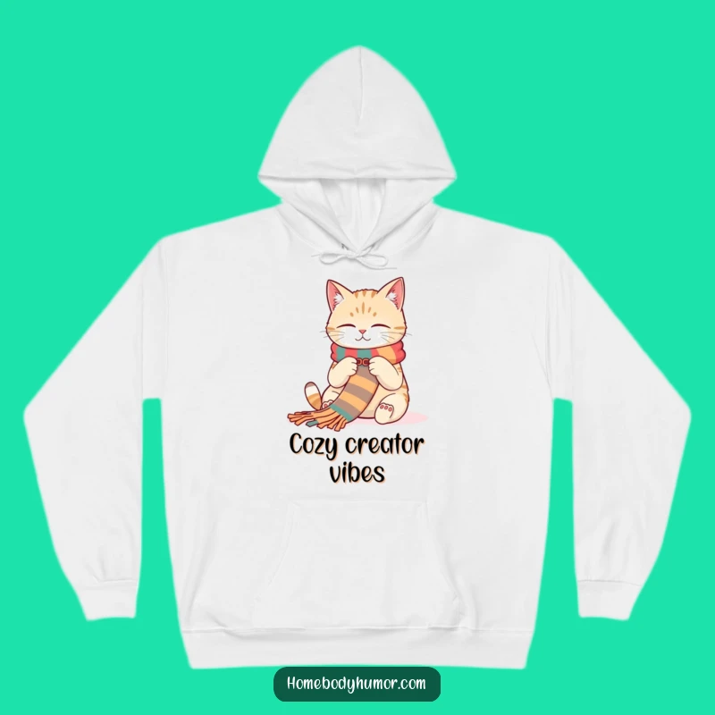 Cozy Funny Cat Hoodie: Warmth and Whimsy for Crafters