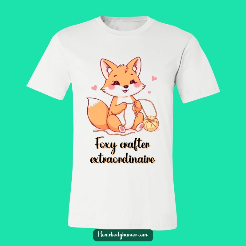 Funny Fox Crafter Tee - Creative Spirit Shirt for Yarn Lovers