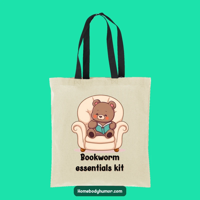 Funny Bear Book Lover Tote: Carry Your Stories in Style