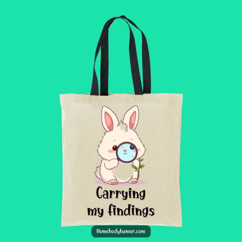 Funny Bunny Garden Tote Bag: Carry Your Essentials with Whimsical Style!